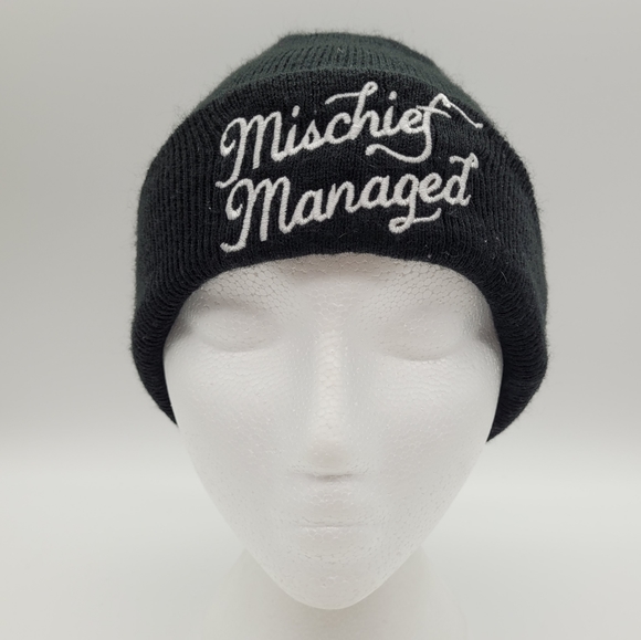 HARRY POTTER | "Mischief Managed" beanie toque winter hat - Picture 1 of 8